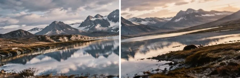 Before & after example made with CombinePicture