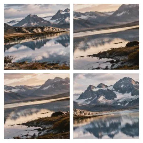 Photo grid example made with CombinePicture